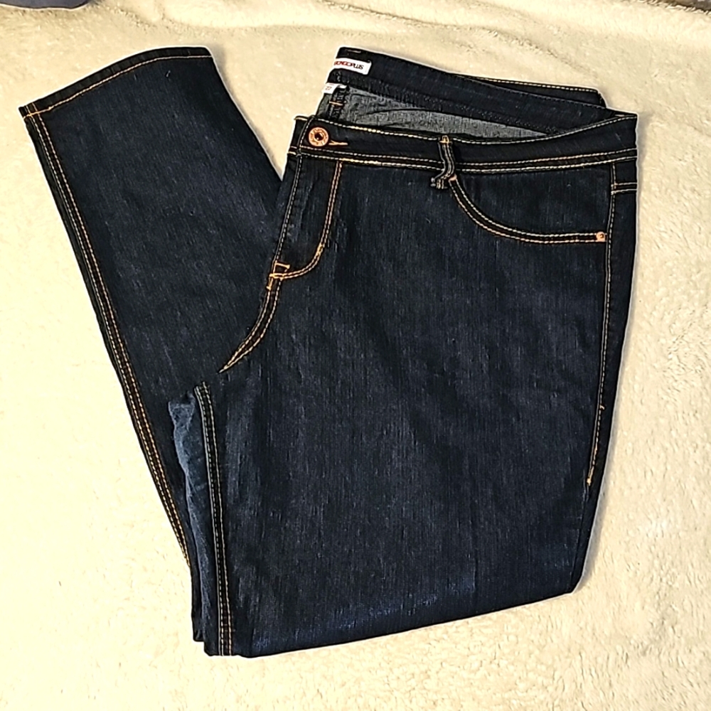 Bongo Plus Dark Denim Jeans Size 22